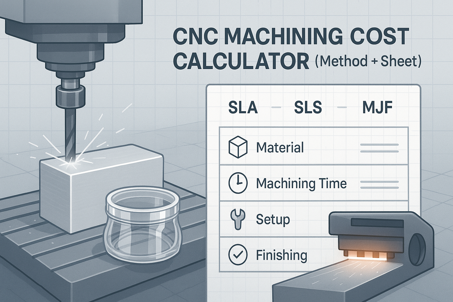 Calculadora de Custos de Usinagem CNC