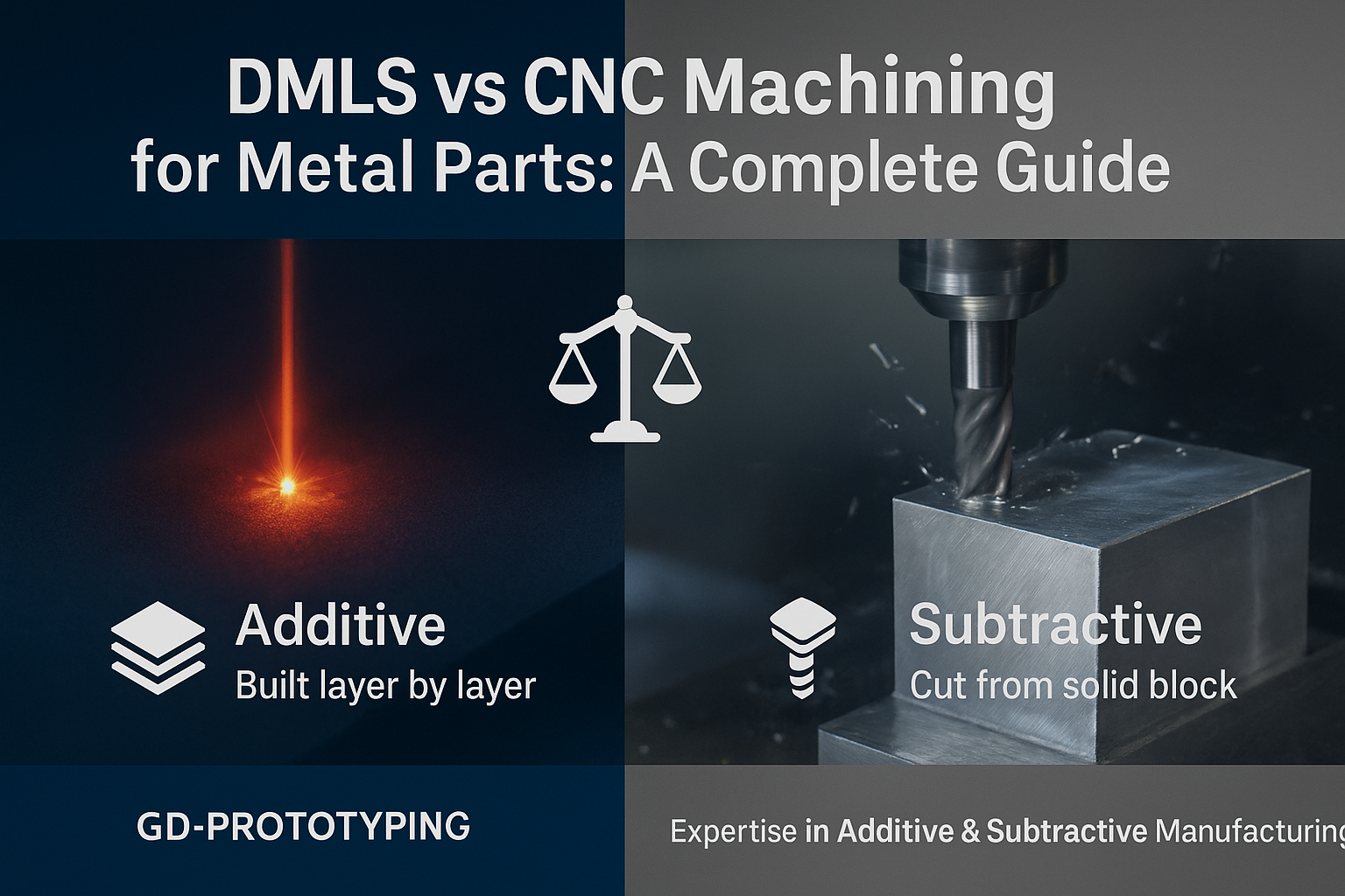 DMLS vs Usinagem CNC para Peças Metálicas