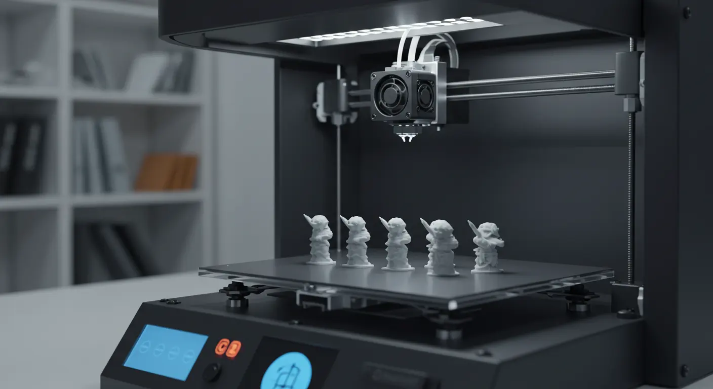Impressão 3D em pequenos lotes