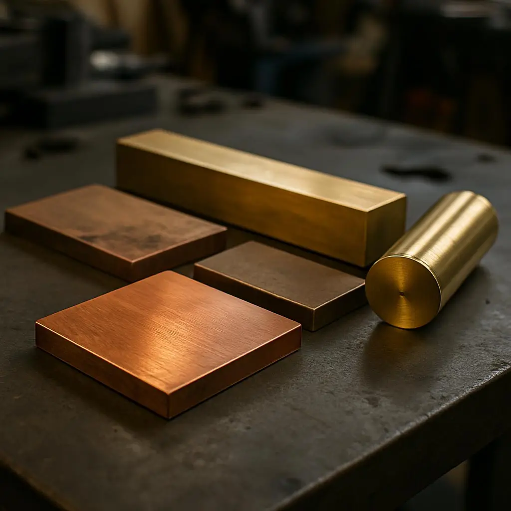 Latão vs Bronze vs Cobre