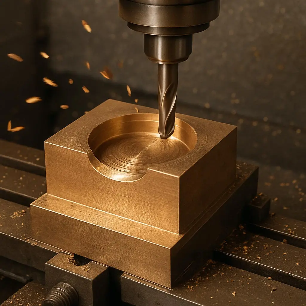 Usinagem CNC de Bronze