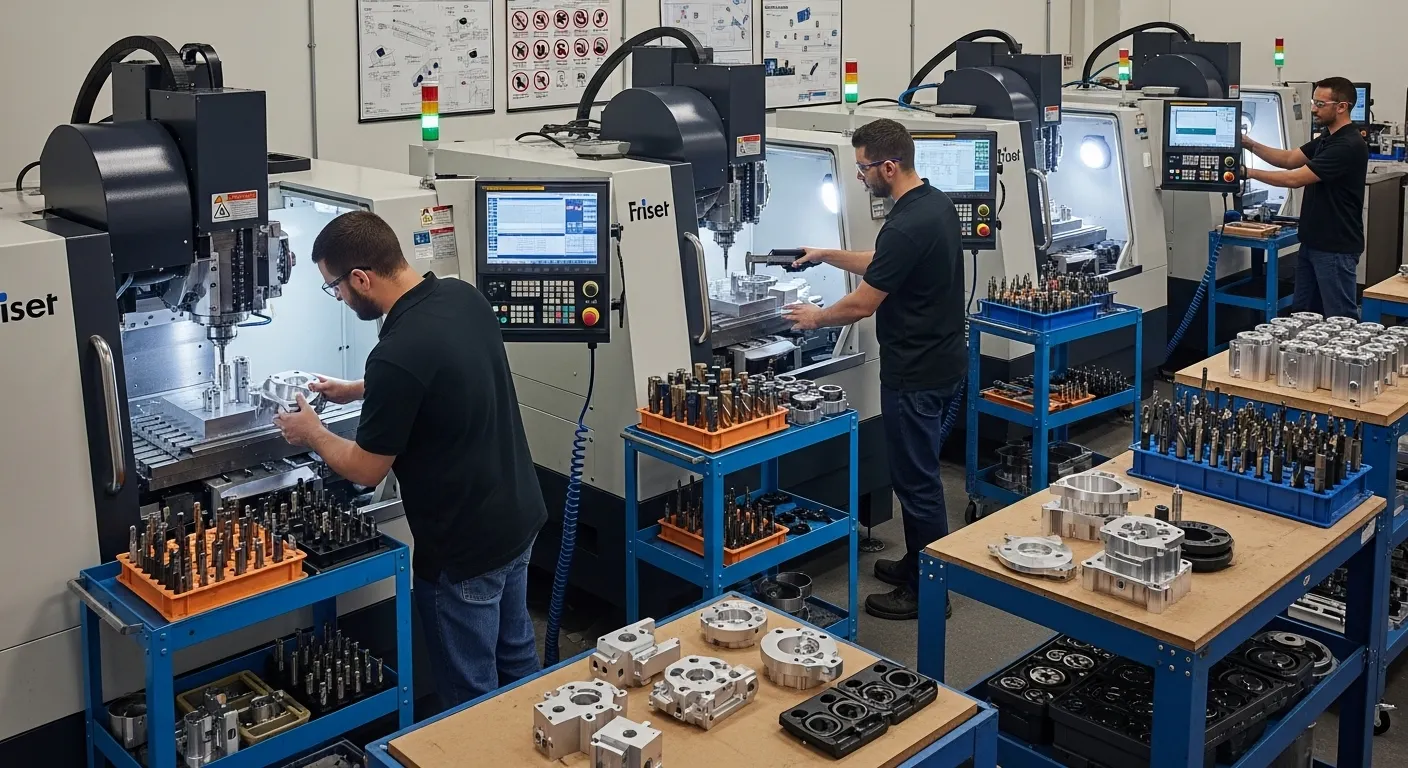 Produção de protótipos CNC de baixo volume