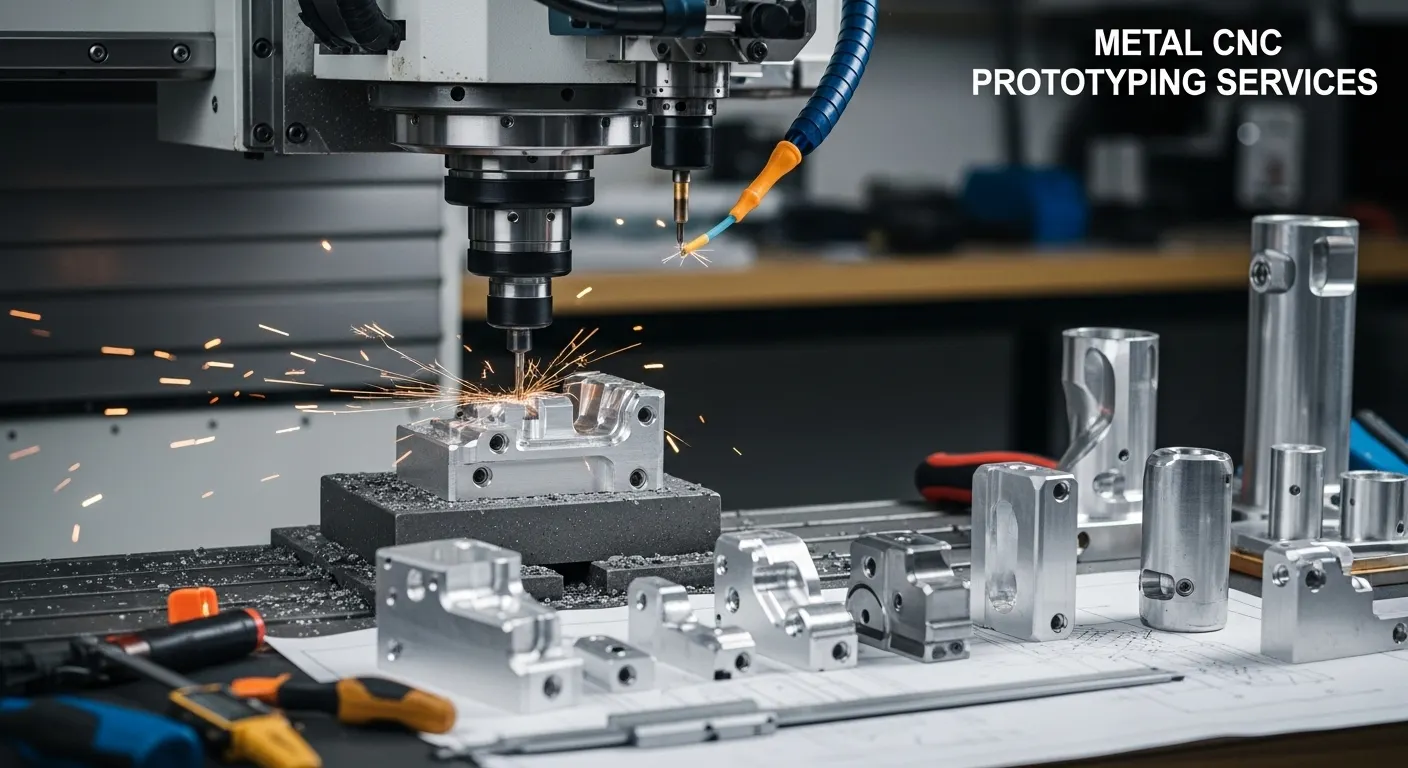 Serviços de prototipagem CNC metálica