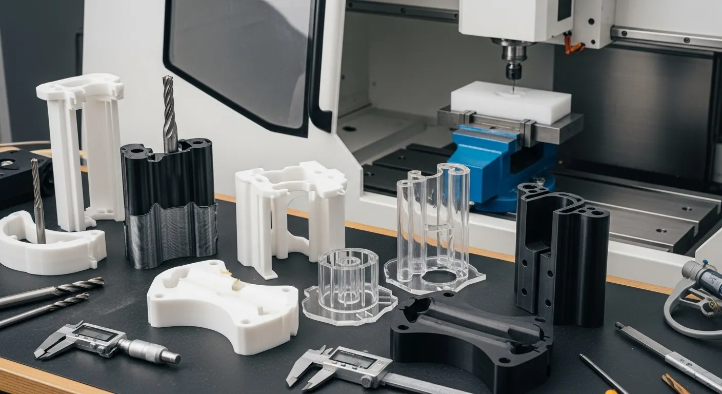Protótipos de usinagem CNC em plástico