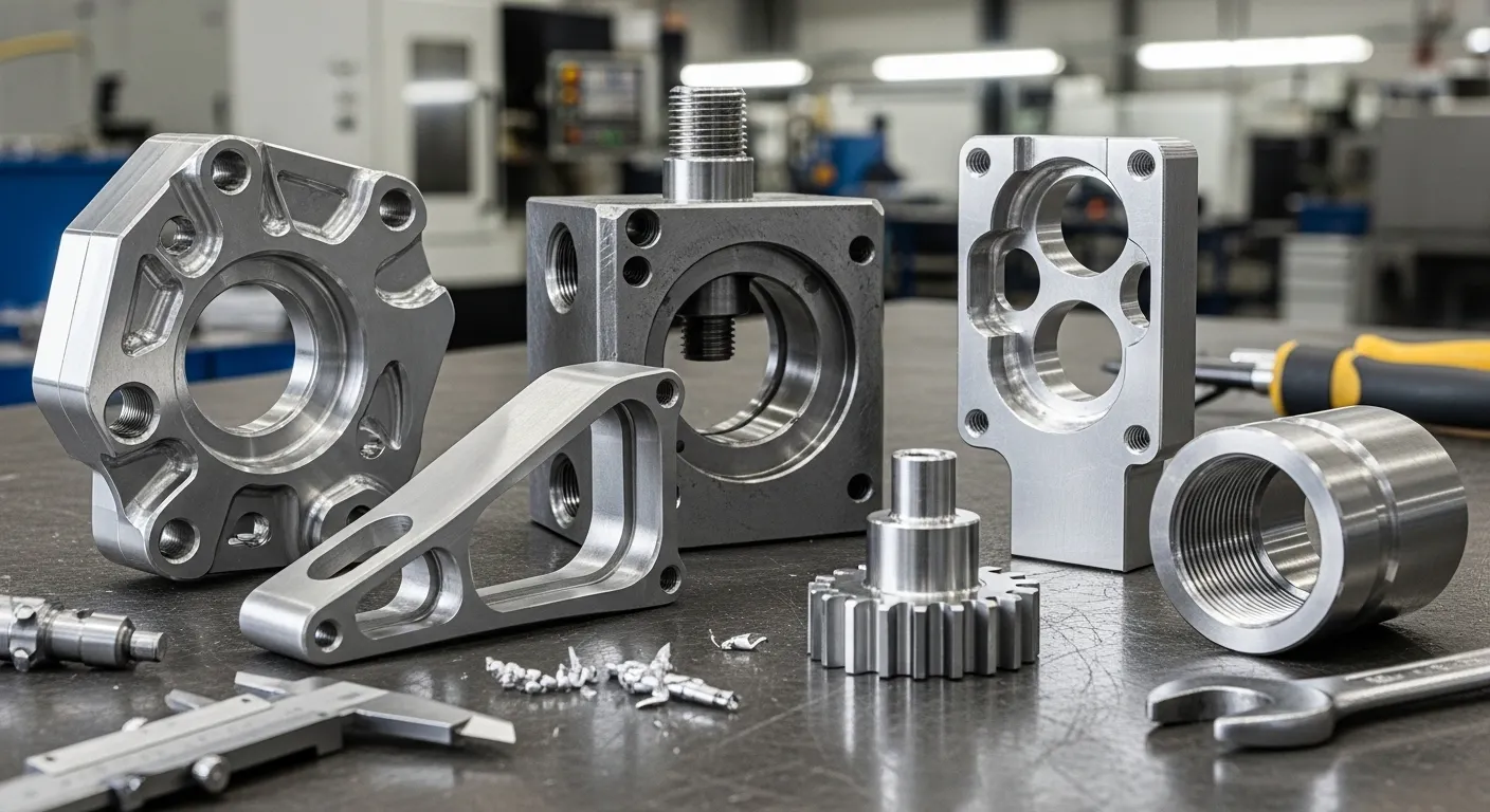 Protótipos CNC em aço inoxidável